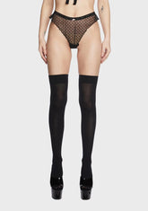 Heartless Mesh High Leg Cheeky Panty