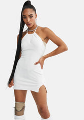 NYC & Me Terrycloth Halter Mini Dress