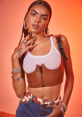 My Type Underbust Corset- Brown