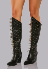 Wicked Memories Spiked Cowboy Boots