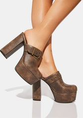 There And Back Again Platform Mules