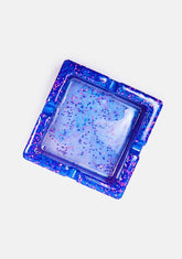 Sunset Blue Spaced Out Square Ash Tray