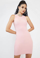 Sweet Downtown Days Ribbed Mini Dress