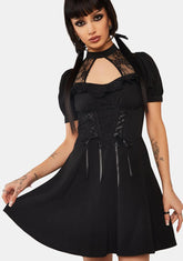 Rock Girl Lace-Up Dress