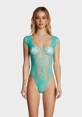 Just Because Fishnet Teddy