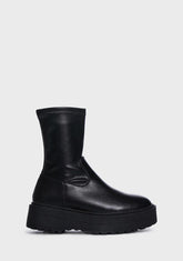 Wide Fit Pabla Platform Boots