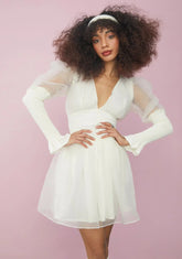 Angel Talk About Forever Organza Mini Dress