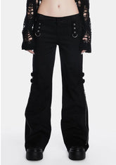 Black Rave Zip Pants