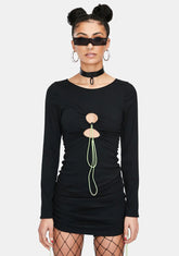 Brittney Cut-Out Mini Dress