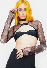 Candy Keep It Icy Rhinestone Shrug