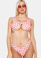 Strawberry Hot Flirt Summer Bikini Set