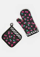 Ripe Cherry Oven Mitt Set