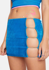 Royal Need To Know Velvet Mini Skirt