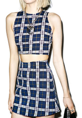 Plaid Annie A-Line Skirt
