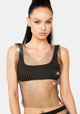 Puttin' On The Glitz Crop Top