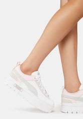 Chalk/Pink Mayze Raw Sneakers