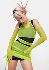 Sides 2 The Story Mesh Mini Dress