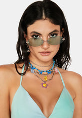 Nice Moves Oval Sunglasses