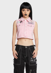 Stay Strange Denim Vest