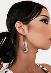 Distortion Razor Blade Earrings