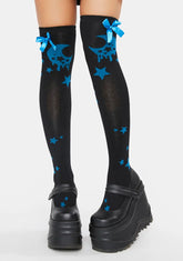 Wish Upon A Moon Thigh High Socks