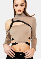 Known To Misbehave Buckle Top
