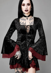 Tempting Enchantress Velvet Dress