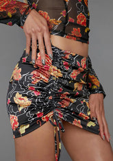 Honest Confessions Ruched Mini Skirt