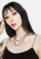 Drawn To U Pencil Charm Necklace