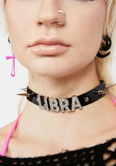 All About Libra Spiked Choker