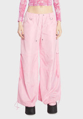 Bubblegum Punk Cred Wide Leg Pants