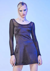 Tossing And Turning Satin Mini Dress