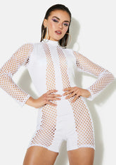 Fine As Wine Fishnet Romper