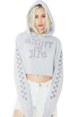 Eight Or Die Cropped Hoodie