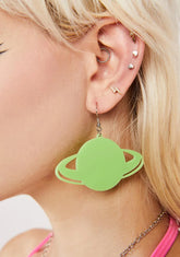 Ruling Saturn Drop Earrings
