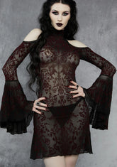 Death Unites Us Mesh Mini Dress