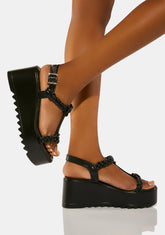 Let's Rewind Platform Sandals