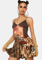 Ignis Patchwork Mini Dress