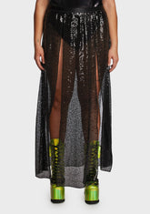 Plus Alien Encounter Sequin Skirt