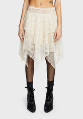 With Bated Breath Lace Skirt
