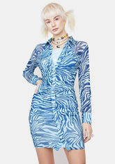 Royal Edge Of Bliss Shirt Dress