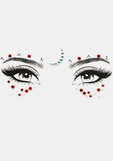 Red Star & Moon Face Gems