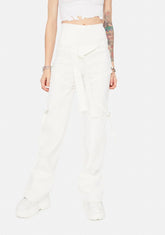 Come Correct Strappy Flare Pants