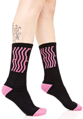 Wavy Crew Sock