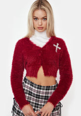 Manipulate Me Fuzzy Cardigan