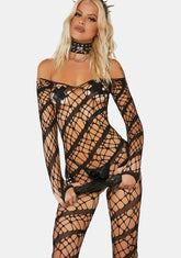 Suck Them Up Webbed Bodystocking