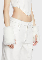 Off The Cuff Faux Fur Gloves