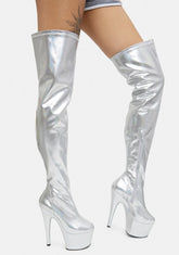 Silver Adore-3000HWR Thigh High Boots