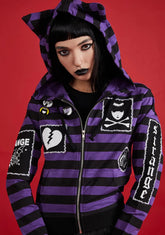 Ace Of Spacey Striped Hoodie