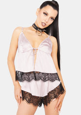 Alaia Caged Cami Pajama Top & Shorts